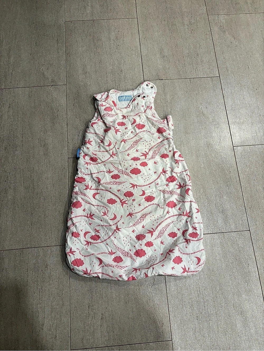 Grobag Floral Baby Sleep Sack Pink & White 0-6 Months